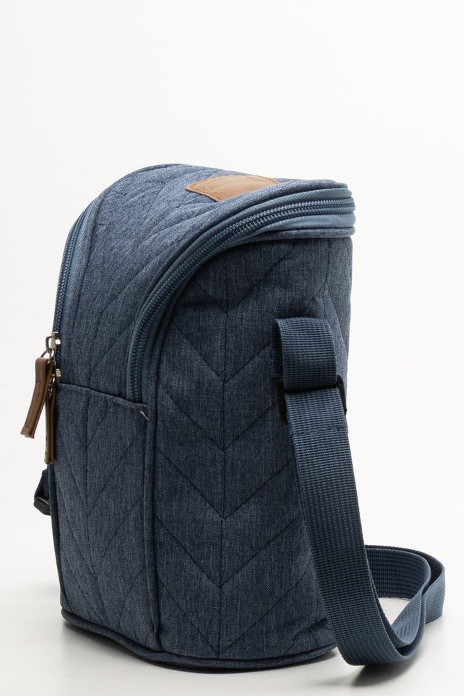 Quilted Bottle Warmer Blue