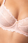 2 Pack Lace Non Padded Underwire Bra Natural And White (4)