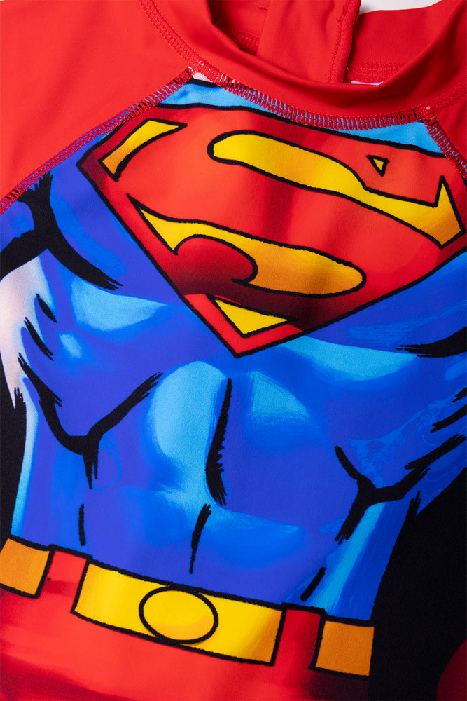 Superman Swimsuit Blue And Red