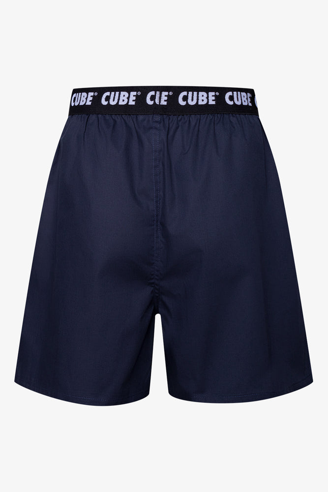 3 Pack Woven Boxers Navy And Burgundy (4)