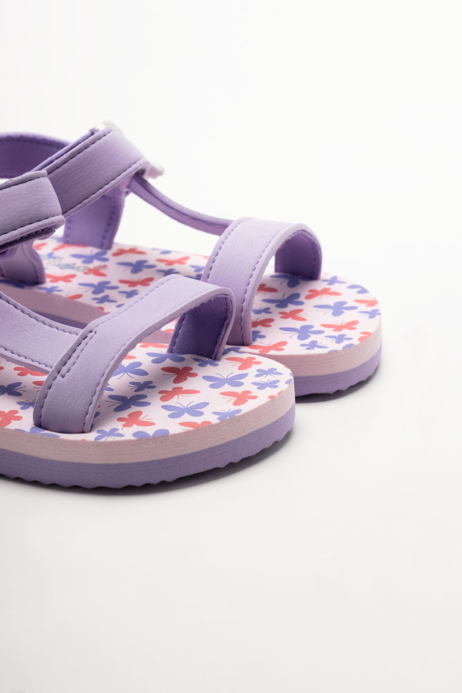 Butterfly Sandals Lilac (2)