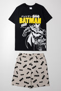 Batman Short Sleeve Pyjamas Black
