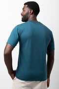 Relaxed Fit Short Sleeve T-Shirt Teal (2)