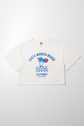 Boxy Printed T-Shirt White