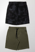 2 Pack Shorts Black And Green