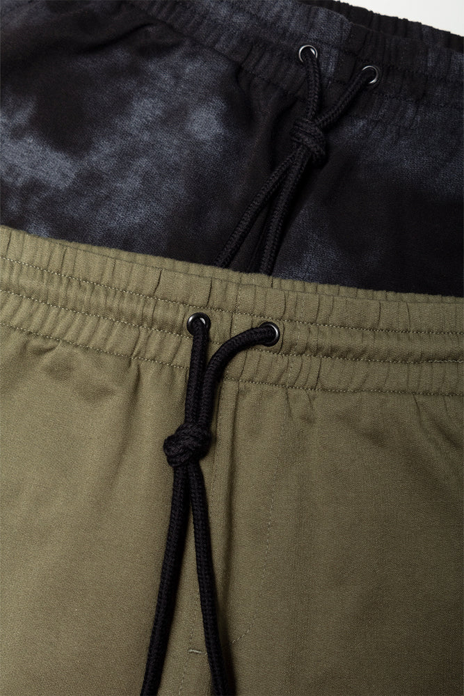 2 Pack Shorts Black And Green (1)