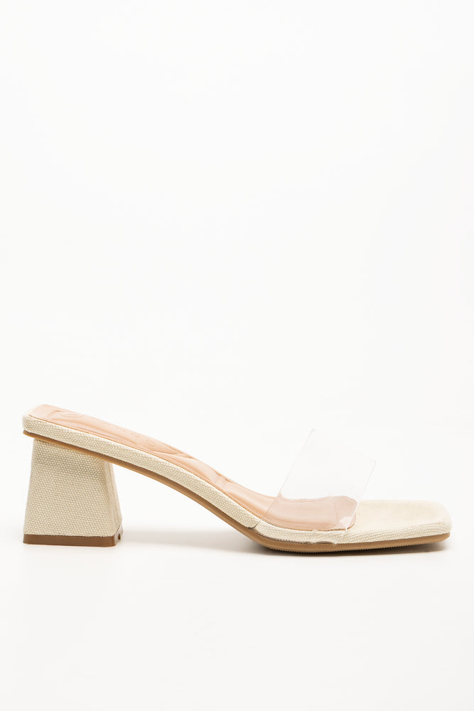 Block Heel Mule Natural (1)