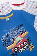 2 Pack T-Shirts Blue And White (1)