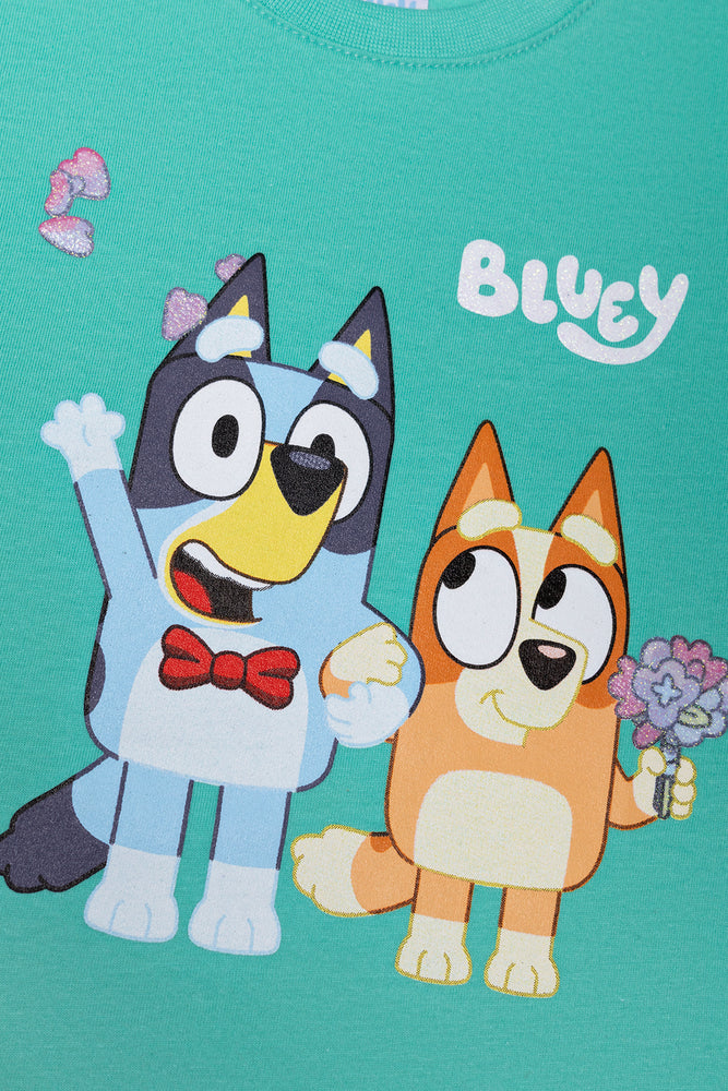 Bluey 3 Pack T-Shirts Blue, Peach And White