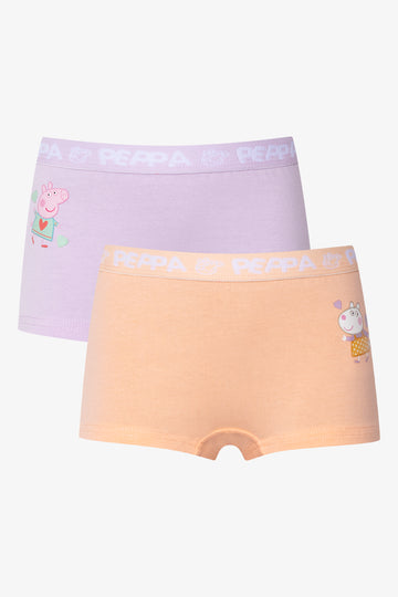2 Pack Peppa Pig Boylegs Peach And Lilac