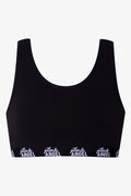 2 Pack Racerback Bras White And Black (2)