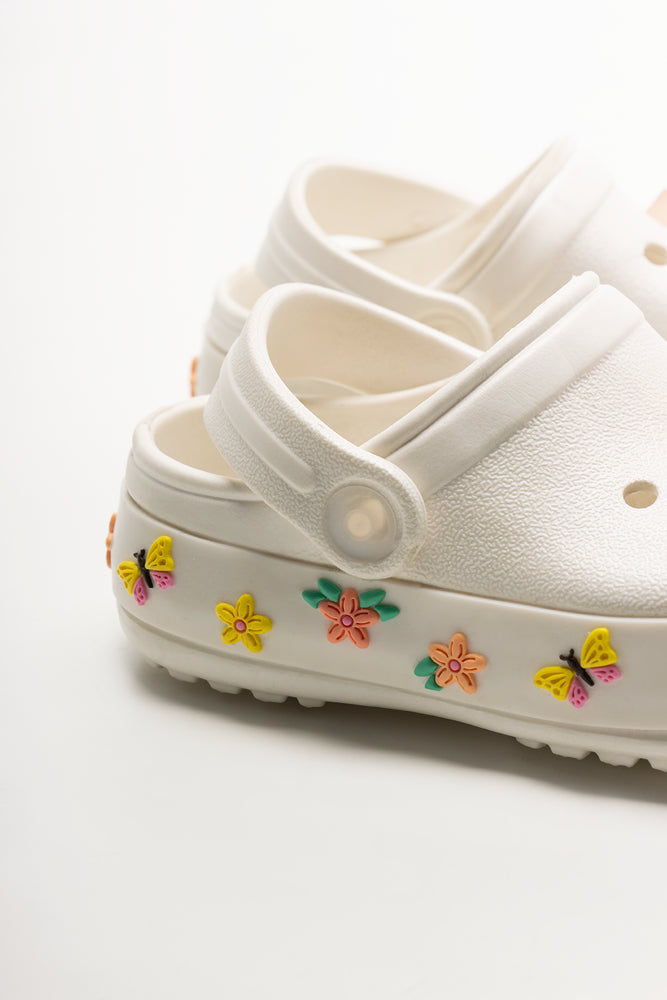 Light Up Garden Clogs White (3)