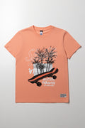 Skate Short Sleeve T-Shirt Orange