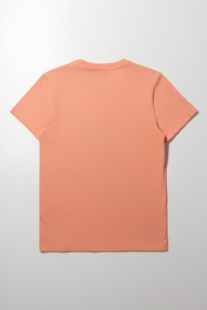 Skate Short Sleeve T-Shirt Orange (2)