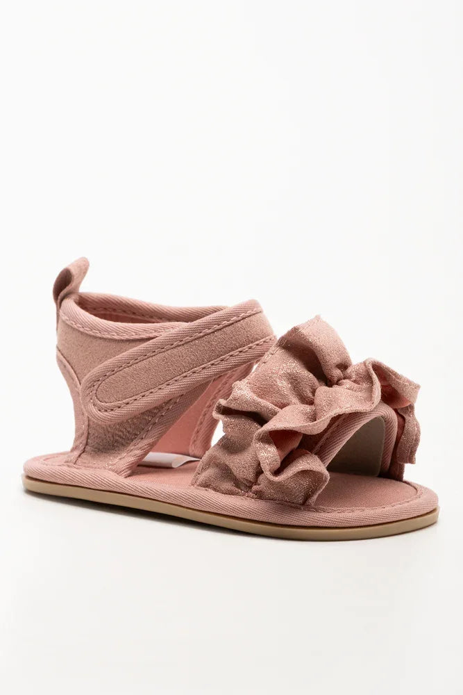 Frill Sandals Pink (1)