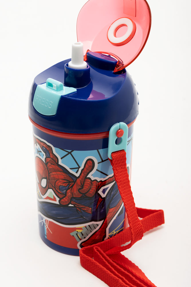 Spider-Man Pop Up Canteen 450ML Blue