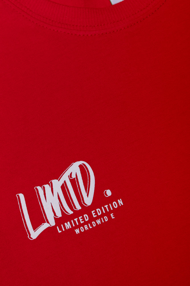 Printed T-Shirt Red (1)