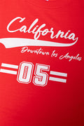 Boxy Printed T-Shirt Red (1)