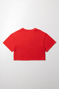 Boxy Printed T-Shirt Red (2)