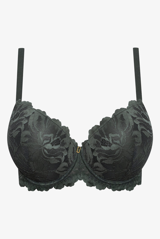 Plus Size 2 Pack Lace Balconette Bra Black And Natural (1)