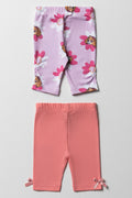 Paw Patrol 2 Pack Cropped Leggings Pink (3)