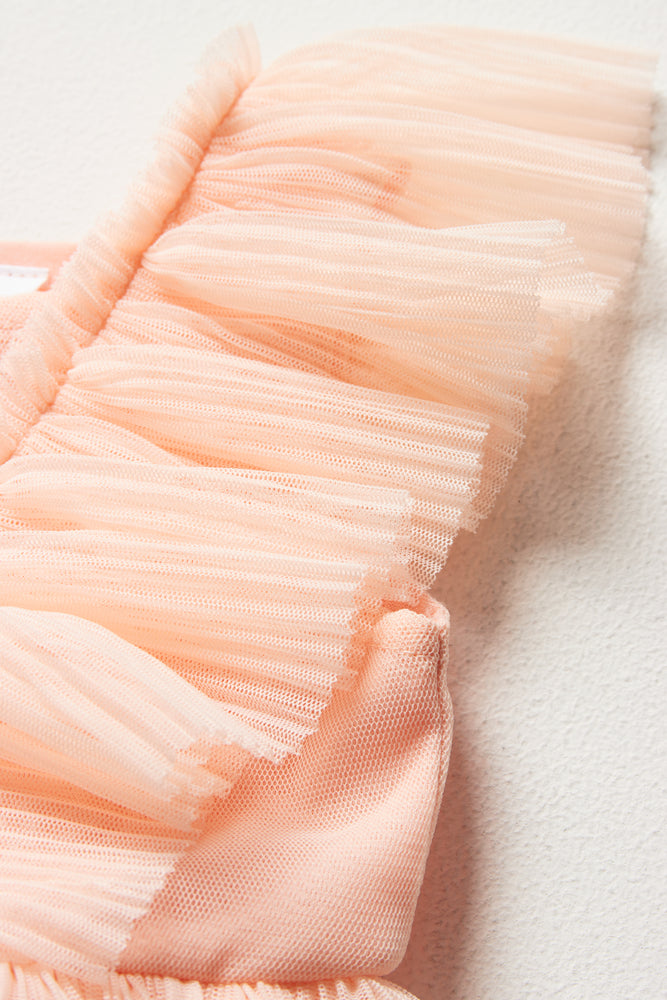 Frill Tulle Dress Pink