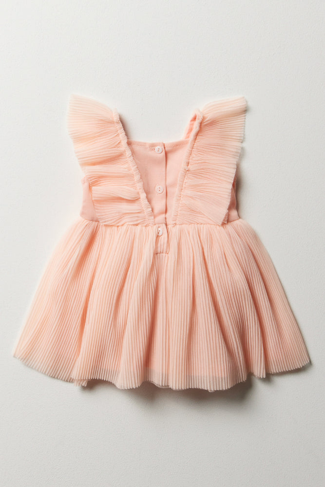 Frill Tulle Dress Pink (4)