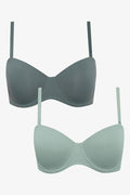2 Pack Multiway Bras Green (1)