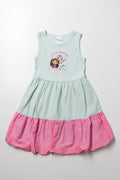 Gabby's Dollhouse Bubble Dress Light Blue And Pink