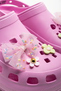 Bow Charm Clogs Pink (2)