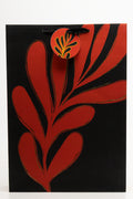 'Red Leaf' Gift Bag Extra Large Black