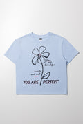 Printed T- Shirt Blue