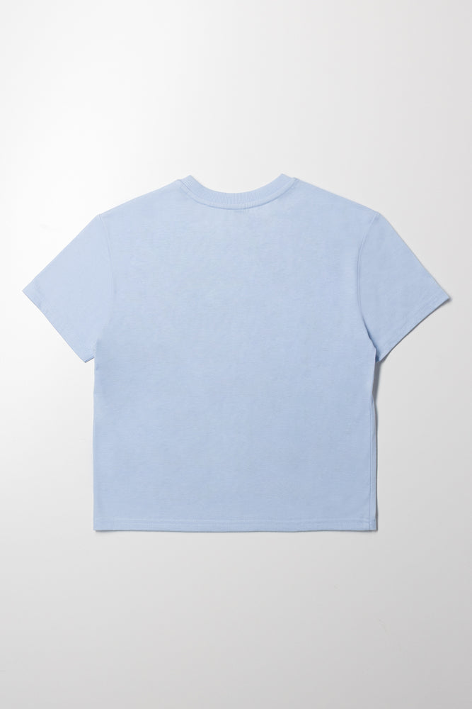 Printed T- Shirt Blue (2)