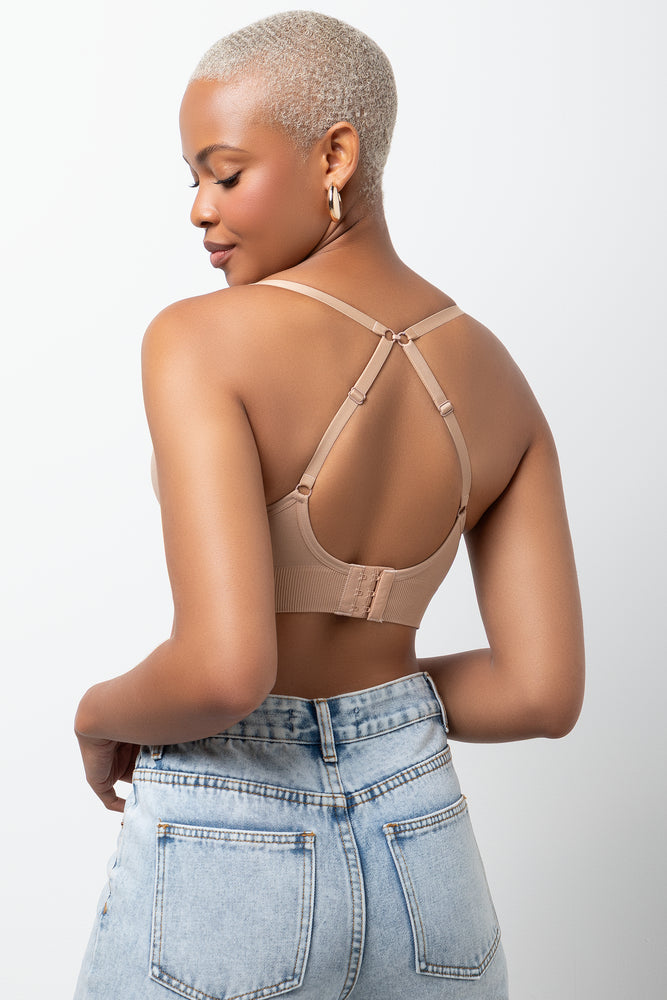 Seam Free Bralette Tan (2)