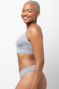 3 Pack Seamfree Thongs Black, Grey And Natural (1)