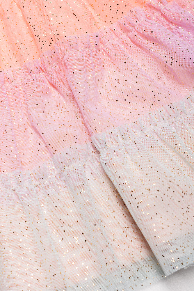 Tiered Tulle Dress Multicolour (1)