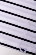 Stripe Short Sleeve T-Shirt  White And Black (2)