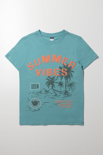 Summer Vibes T-Shirt Blue