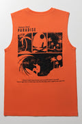 Surf Sleeveless Vest Orange (2)