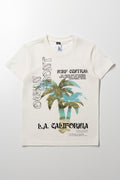 Surf Print T-Shirt White