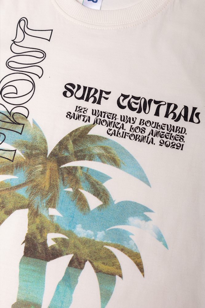 Surf Print T-Shirt White (1)