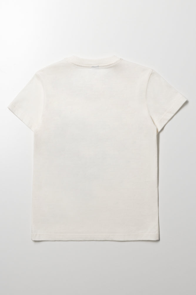 Surf Print T-Shirt White (2)