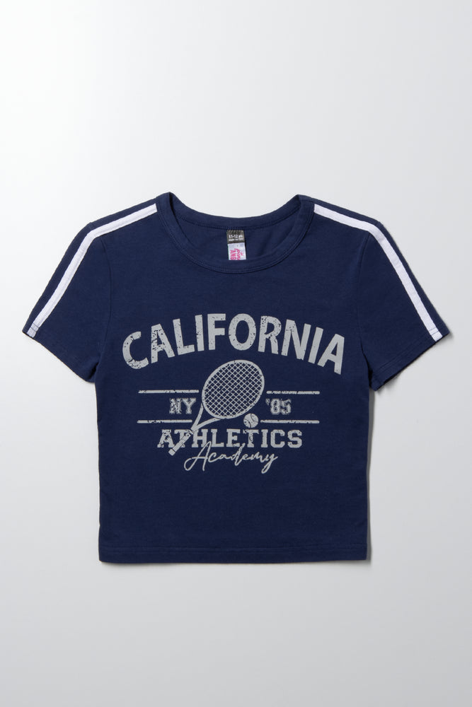 Cropped T-Shirt Navy