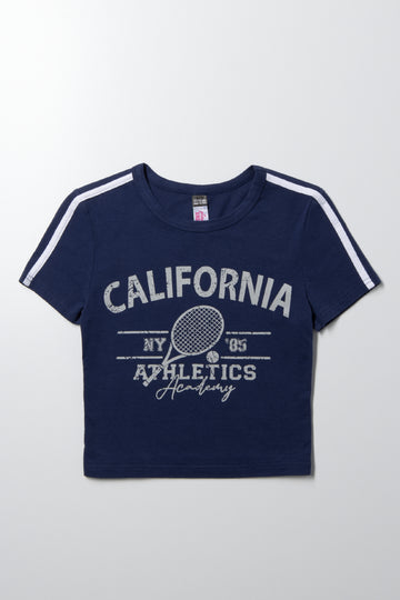 Cropped T-Shirt Navy