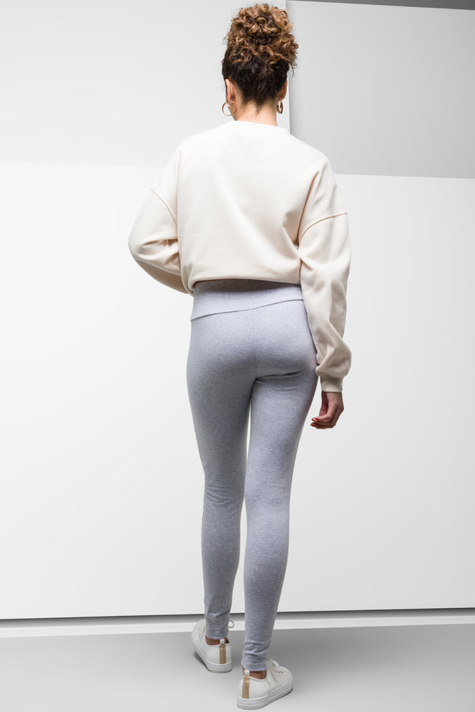 Wide Waist Leggings Grey (2)
