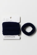 4 Pack Thick Hair Rings Navy