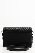 Padded Chain Detail Bag Black (2)