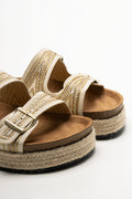 Double Band Sandals Natural (2)