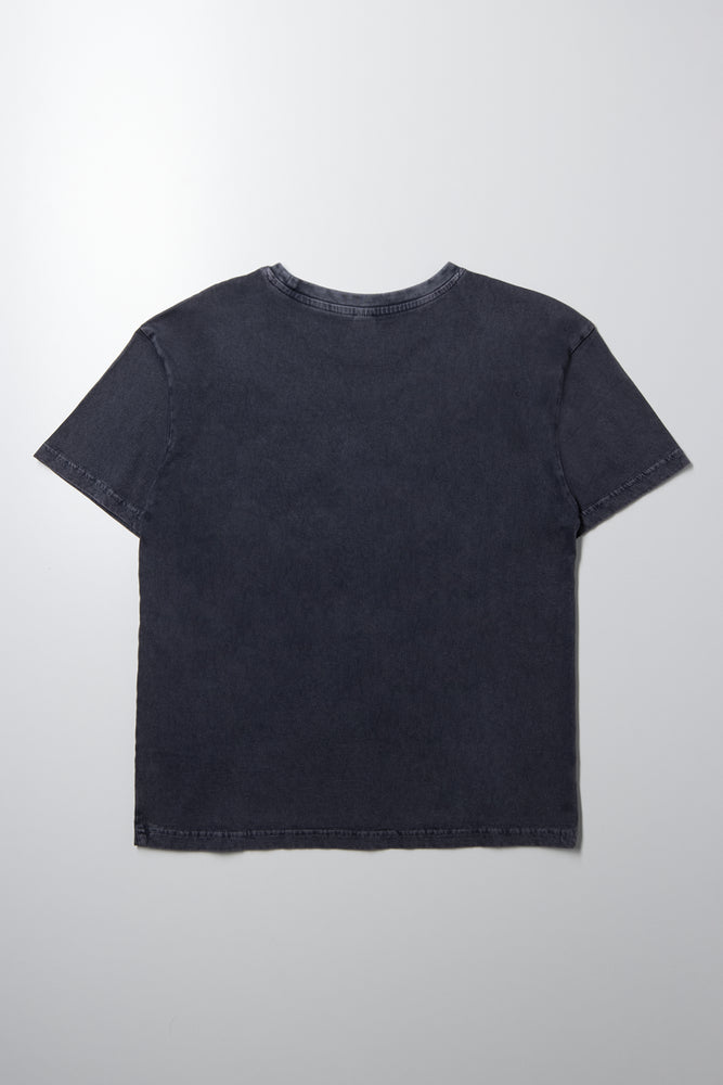 Oversized Short Sleeve T-Shirt Dark Grey (2)