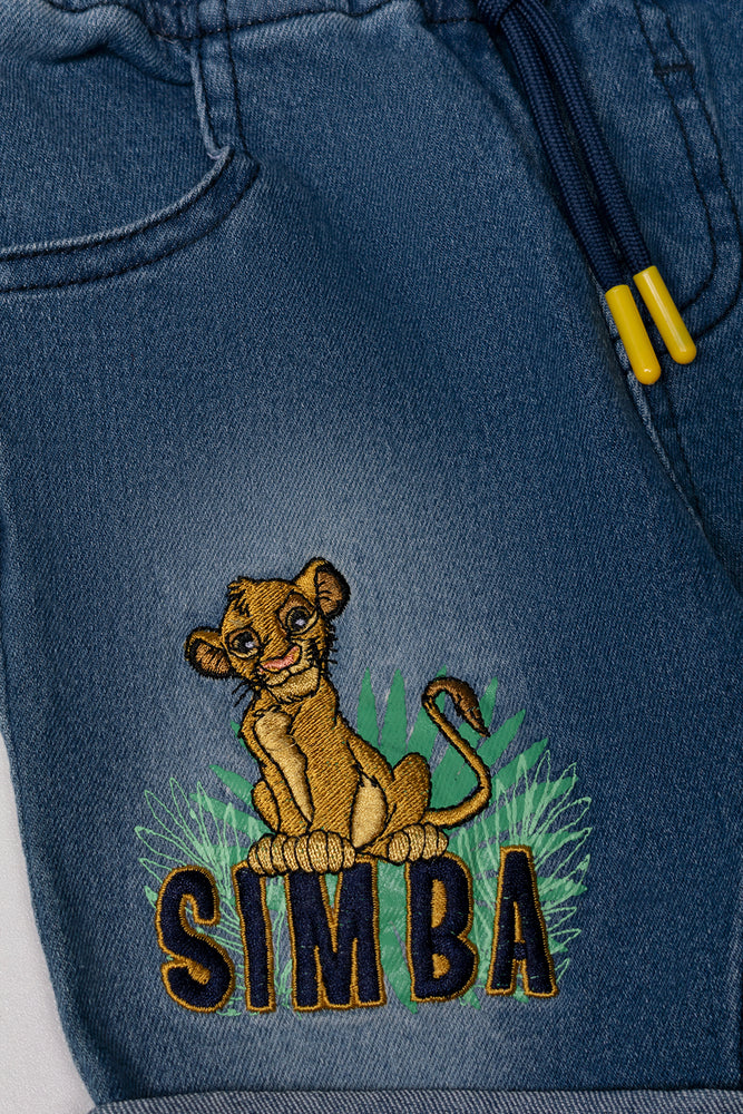 Lion King Denim Shorts Blue (1)